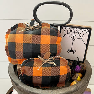 Fall & Halloween Fabric Tray Fillers | Set of 2