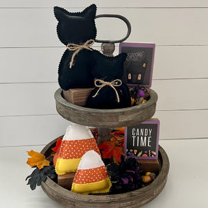 Fall & Halloween Fabric Tray Fillers | Set of 2