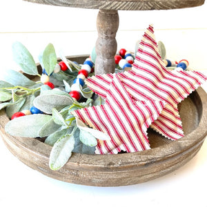 Patriotic Stars & Flags Tray Fillers | Set of 2