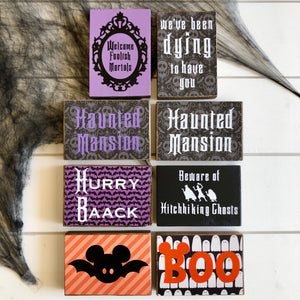 Spooky & Haunted Theme Park Signs