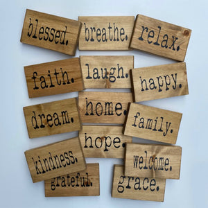 Small Inspirational Wood Signs
