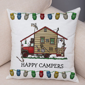 Happy Camper Pillow Covers