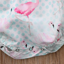 Ruffle Sleeve Flamingo Bubble Romper