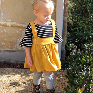 Adorable Mustard Skirt Set